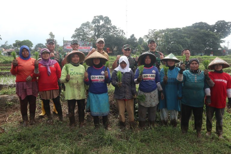 TNI Bersinergi Dengan Pemda Dan Petani Dalam Upaya Perkuat Ketahanan Pangan Di Kuningan