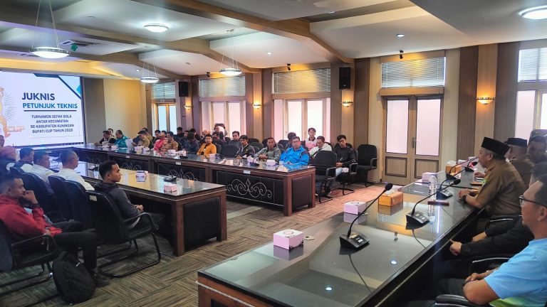 Technical Meeting Digelar Jelang Pelaksanaan Event Turnamen Sepak Bola Antar Kecamatan Bupati Cup Tahun 2025
