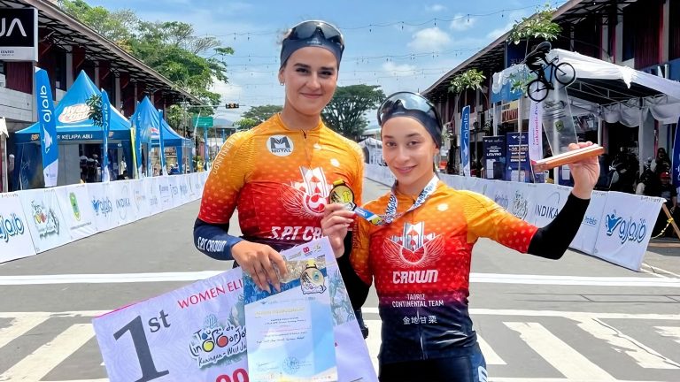 Elaheh Emami Pembalap Sepeda Asal Iran Mengaku Bangga Menjadi Peserta Event Tour de Linggarjati Tahun 2025