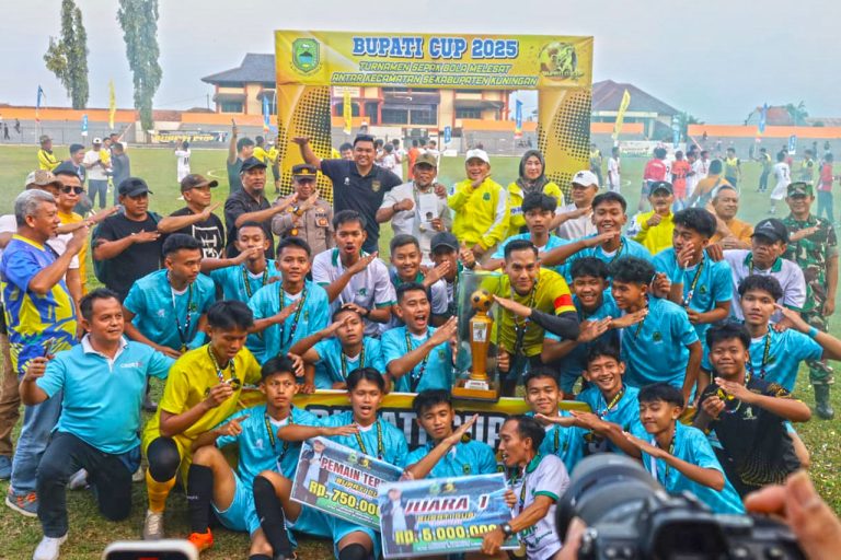 Kecamatan Luragung Sukes Rebut Posisi Juara 1 Turnamen Sepak Bola Antar Kecamatan Bupati Cup 2025