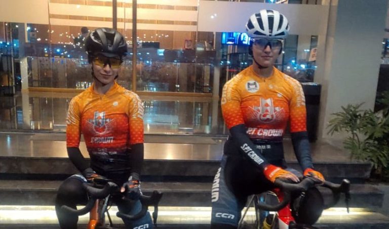 Pesepeda Putri Asal Iran Berambisi Bawa Pulang Kado Juara Dari Event TdL Di Kuningan
