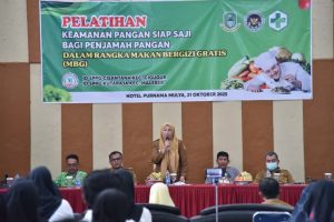 50 Orang Dari 2 SPPG Di Kuningan Ikuti Pelatihan Keamanan Pangan Siap Saji Bagi Penjamah Pangan