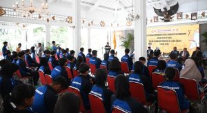 Atlet Futsal Kabupaten Kuningan Yang Akan Berlaga Dalam Event BK Porprov Jabar Ke XV Tahun 2025 Dilepas Bupati