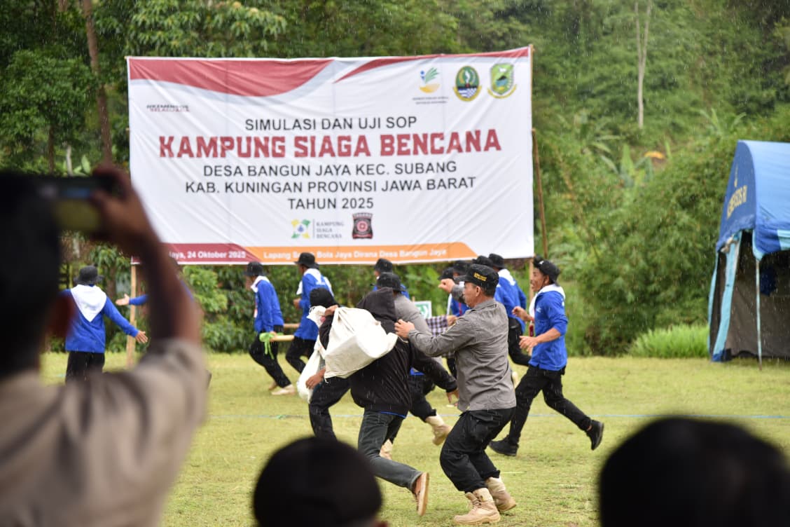 Desa Bangunjaya Dan Desa Jalatrang Ditetapkan Kemensos RI Sebagai Kampung Siaga Bencana Di Kabupaten Kuningan