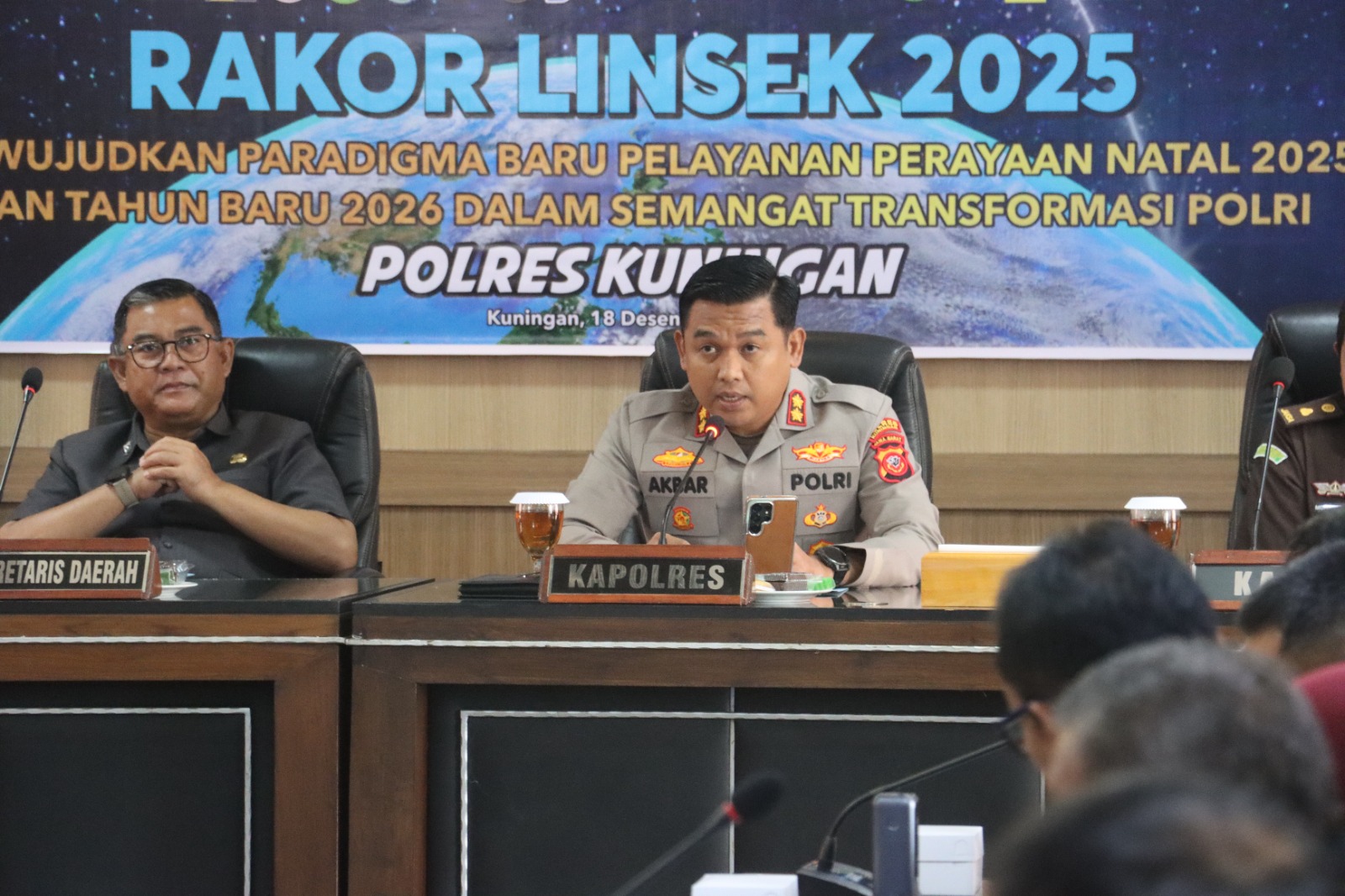 Rakor Lintas Sektoral Digelar Untuk Memastikan Perayaan Nataru Di Kabupaten Kuningan Kondusif