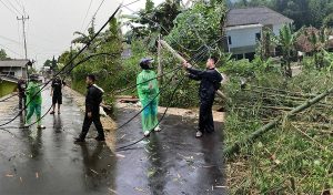 Tumbangnya Pohon Akibatkan Kabel Pompa Terputus, Ini Upaya Yang Dilakukan Pihak PDAM Kuningan