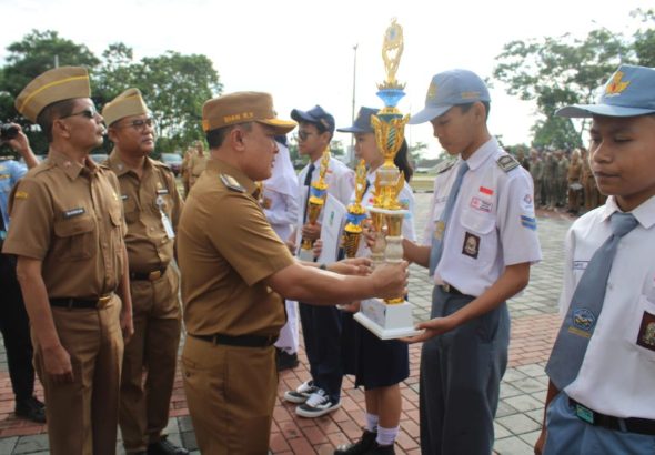 SMPN 2 dan SMKN 1 Sabet Juara 1 Lomba Senam Kreasi Kuningan Melesat