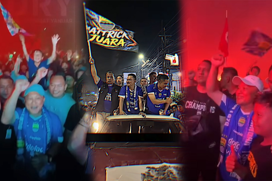 Tembus Guyuran Hujan Bobotoh Sambut Kemenangan Persib Bersama Bupati Kuningan2