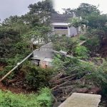 Tingginya Intensitas Curah Hujan Akibatkan Jebolnya TPT Area Kantor Setda Kabupaten Kuningan