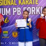 Wakili Jawa Barat Naflah Qothrunnada Humaira Bawa Pulang Medali Di Ajang Kejurnas Karate Piala Ketua Umum PB FORKI