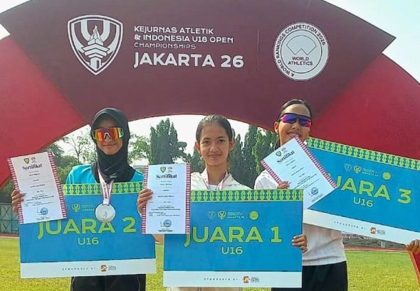 Atlet Atletik Kuningan Kembali Pecahkan Rakor Nasional, Kali Ini Dari Murid SMPN Cilimus Di Nomor Lompat Tinggi Putri U16