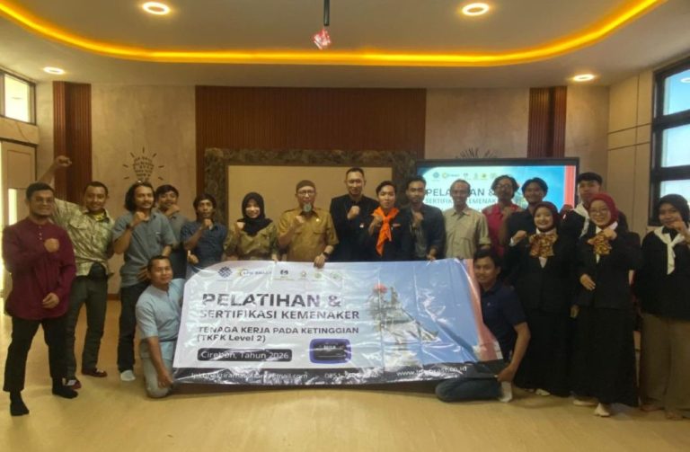 Cetak Tenaga Profesional Ketinggian, LPK BRAST Gandeng MAHAPEKA Cirebon Gelar Pelatihan Level 2