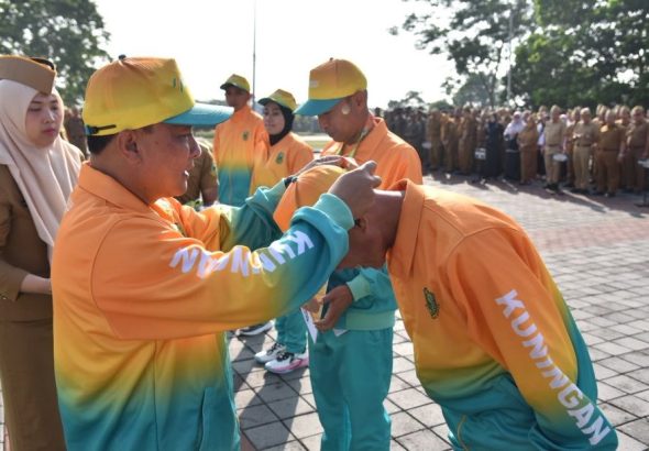 Kontingen Kuningan Siap Jemput Target Gelar Juara Umum Pada Ajang Porsenitas XIII Tahun 20026