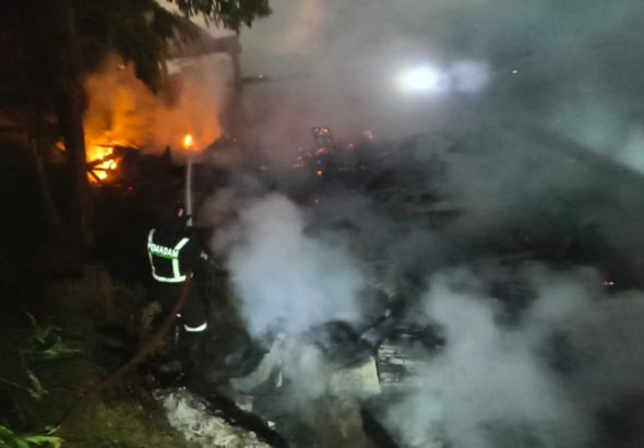Ribuan Ekor Ayam dan Puyuh Hangus Dalam Peristiwa Kebakaran Bangunan Peternakan di Desa Pamulihan