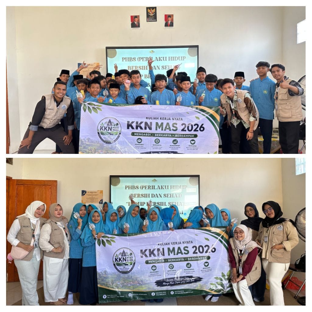 Bekali Generasi Muda Hidup Sehat, KKN MAs Kelompok 66 Edukasi PHBS dan DAGUSIBU di MTs Malang