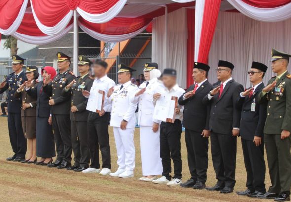 Bupati Dian di Upacara 17 Agustus Kuningan
