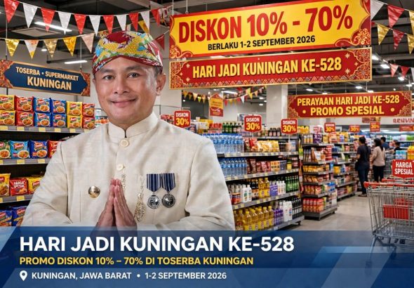 Semarak Hari Jadi ke-528, Bupati Kuningan Instruksikan Diskon Massal 10-70% di Pusat Belanja, Hotel hingga Kafe