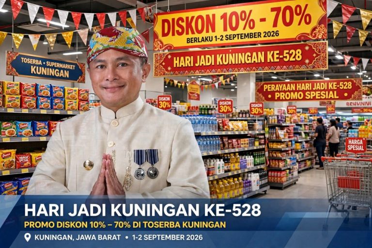 Semarak Hari Jadi ke-528, Bupati Kuningan Instruksikan Diskon Massal 10-70% di Pusat Belanja, Hotel hingga Kafe
