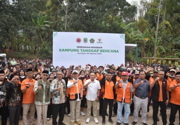 Sinergi BAZNAS dan Pemkab Kuningan Lahirkan Kampung Tanggap Bencana di Kaki Gunung Ciremai