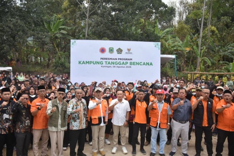 Sinergi BAZNAS dan Pemkab Kuningan Lahirkan Kampung Tanggap Bencana di Kaki Gunung Ciremai