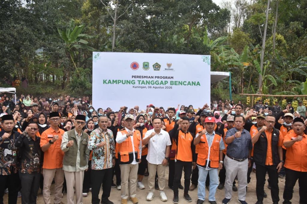 Sinergi BAZNAS dan Pemkab Kuningan Lahirkan Kampung Tanggap Bencana di Kaki Gunung Ciremai