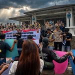 Tak Terima Dilebeli Londo Ireng Oleh Prabowo, Jurnalis Kuningan Gelar Aksi Damai Depan Pendopo Bupati
