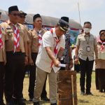 Buka Kemah Bakti Pramuka Kesetaraan di Kuningan
