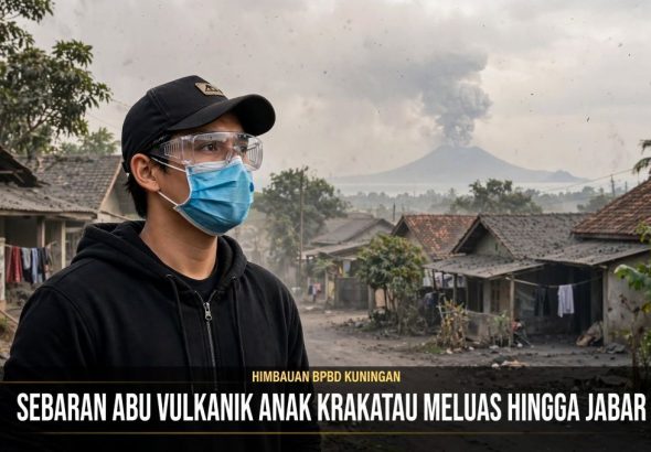 Ini Himbauan Kepala BPBD Kuningan Kepada Masyarakat, Menyikapi Sebaran Abu Vulkanik Anak Krakatau Meluas hingga Jawa Barat