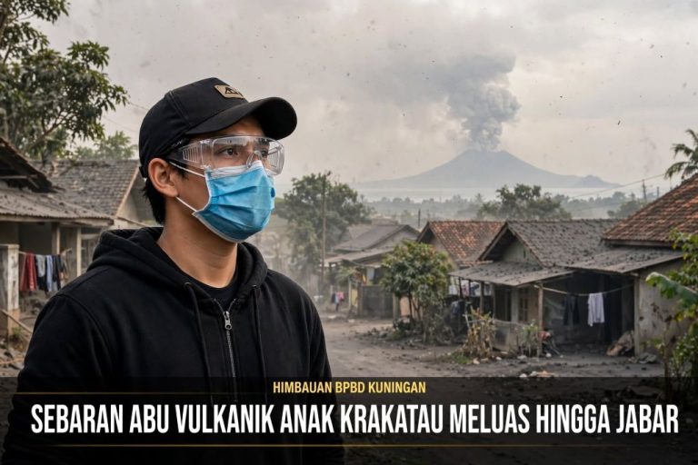 Ini Himbauan Kepala BPBD Kuningan Kepada Masyarakat, Menyikapi Sebaran Abu Vulkanik Anak Krakatau Meluas hingga Jawa Barat