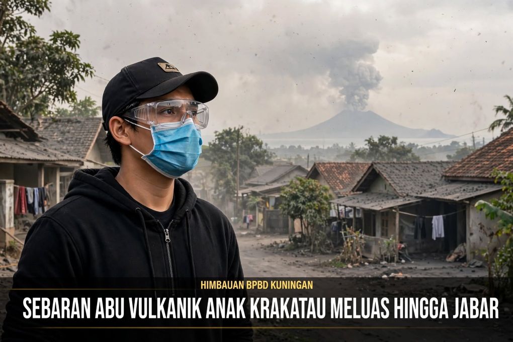 Ini Himbauan Kepala BPBD Kuningan Kepada Masyarakat, Menyikapi Sebaran Abu Vulkanik Anak Krakatau Meluas hingga Jawa Barat