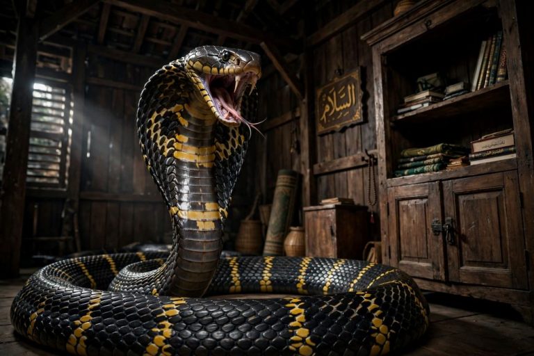 King Kobra Sepanjang 3,5 Meter Teror Pesantren di Kuningan