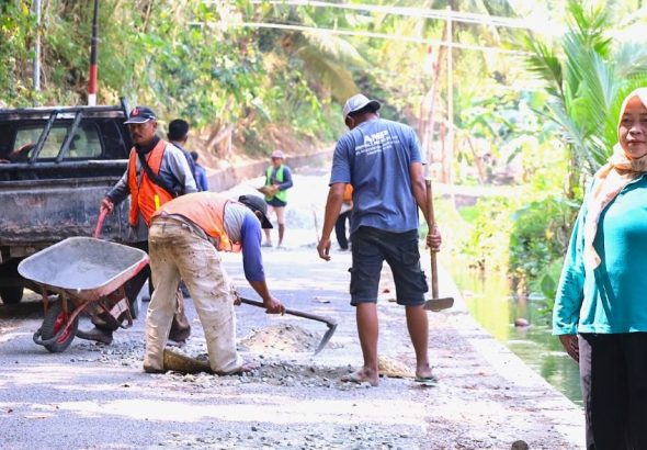 Rehabilitasi Jalan Hotmix 395 Meter di Desa Gewok Disambut Gembira Warga, Hubungkan Tiga Desa di Kuningan