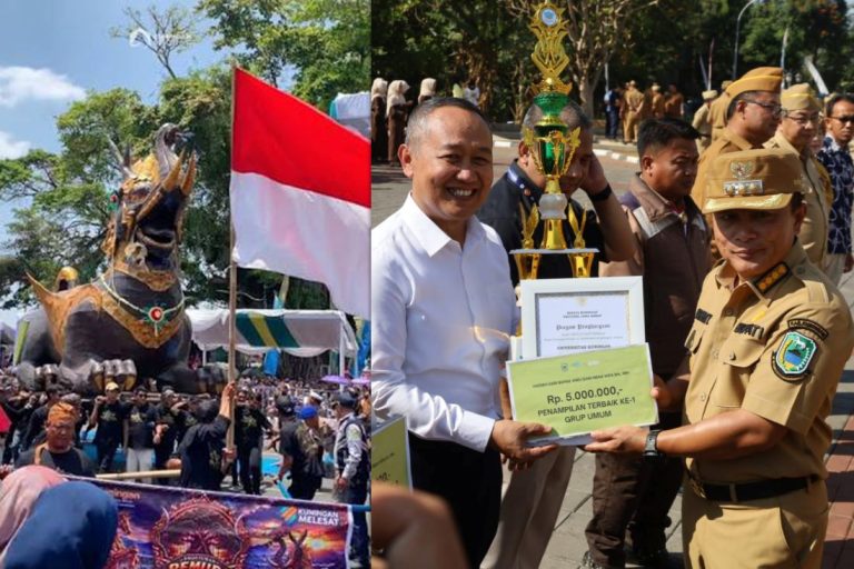 Replika Paksi Naga Liman Kreasi Pemuda Caringin Jalaksana Raih Penghargaan Replika Terbaik Karnaval Budaya Hari Jadi ke-528 Kuningan
